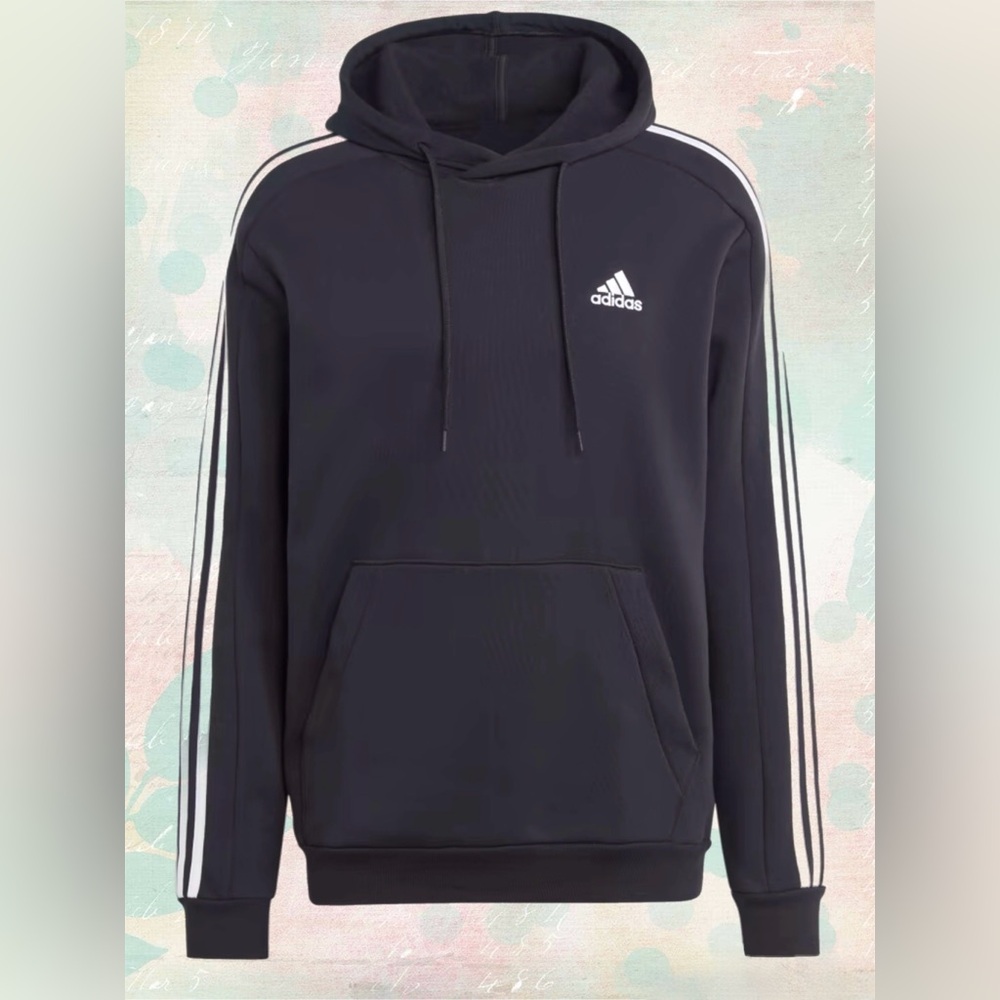 Brand New Adidas Essentials Fleece 3-Stripes Hoodie